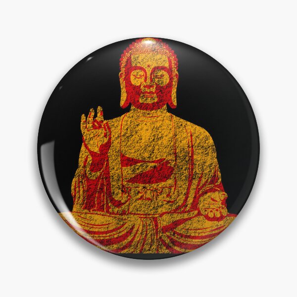 Item preview, Neon Orange Buddha Meditation Zen Tech Geek Art designed and sold by MathWare MathClips.