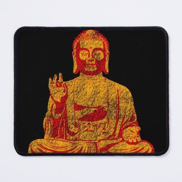 Item preview, Neon Orange Buddha Meditation Zen Tech Geek Art designed and sold by MathWare MathClips.