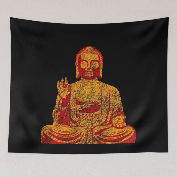 Item preview, Neon Orange Buddha Meditation Zen Tech Geek Art designed and sold by MathWare MathClips.