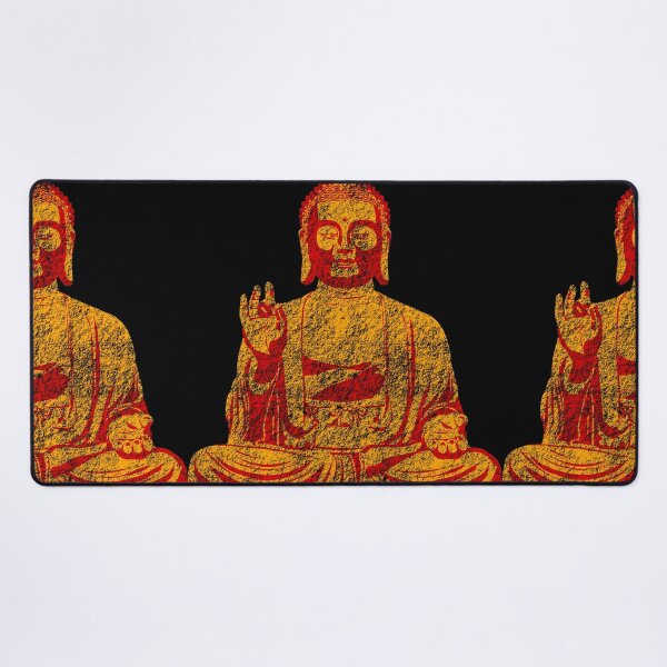 Item preview, Neon Orange Buddha Meditation Zen Tech Geek Art designed and sold by MathWare MathClips.