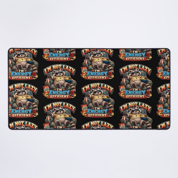 Item preview, I'm Not Lazy I'm Energy Efficient Raccoon Funny designed and sold by Wilcox PhotoArt.