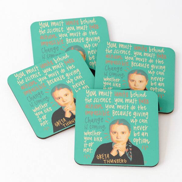 Item preview, Greta Thunberg Climate Activist Portrait designed and sold by emilyvpcreates.