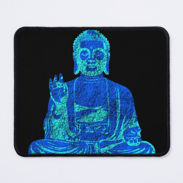 Item preview, Cyber Blue Buddha Meditation Zen Tech Geek Art designed and sold by MathWare MathClips.