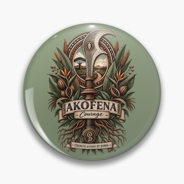 Item preview, Akofena – Symbol of Courage | Adinkra Wisdom Collection designed and sold by 'VARI'.