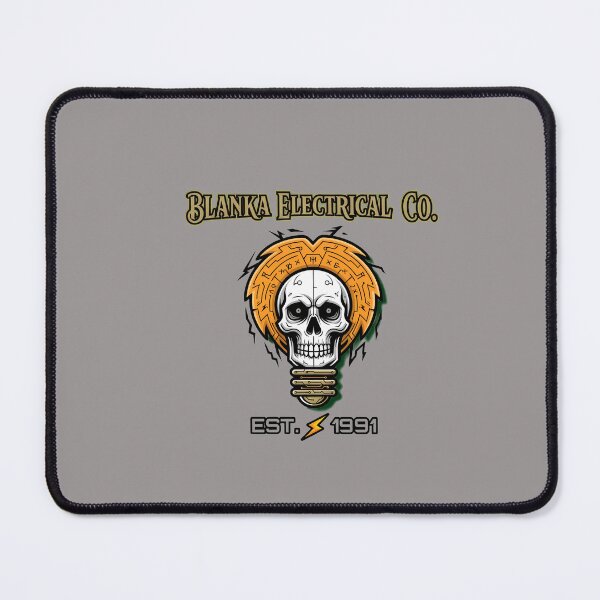 Item preview, Blanka Electrical Co Skull Lightbulb Logo Tee-54 designed and sold by 1Morrison5.