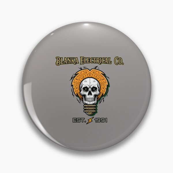 Item preview, Blanka Electrical Co Skull Lightbulb Logo Tee-54 designed and sold by 1Morrison5.