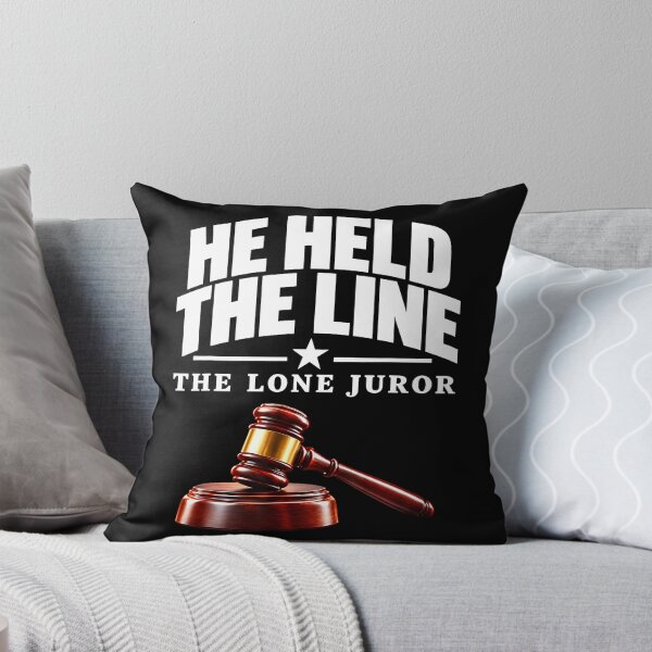 Item preview, He Held The Line The Lone Juror Courtroom Humor designed and sold by smiadraspi.