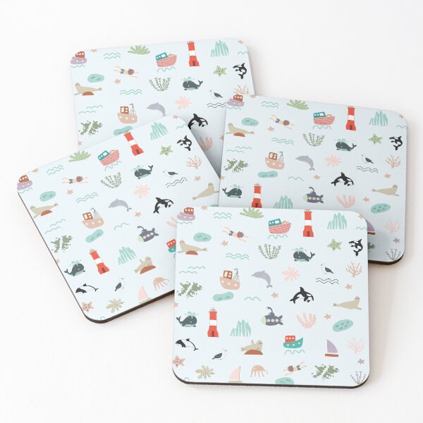 Item preview, Patagonia Sea Collage Whales Penguins designed and sold by DofinaSur.