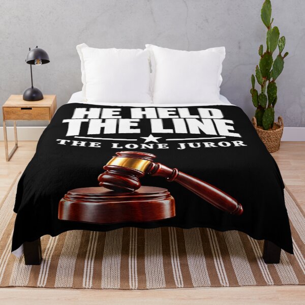 Item preview, He Held The Line The Lone Juror Courtroom Humor designed and sold by smiadraspi.