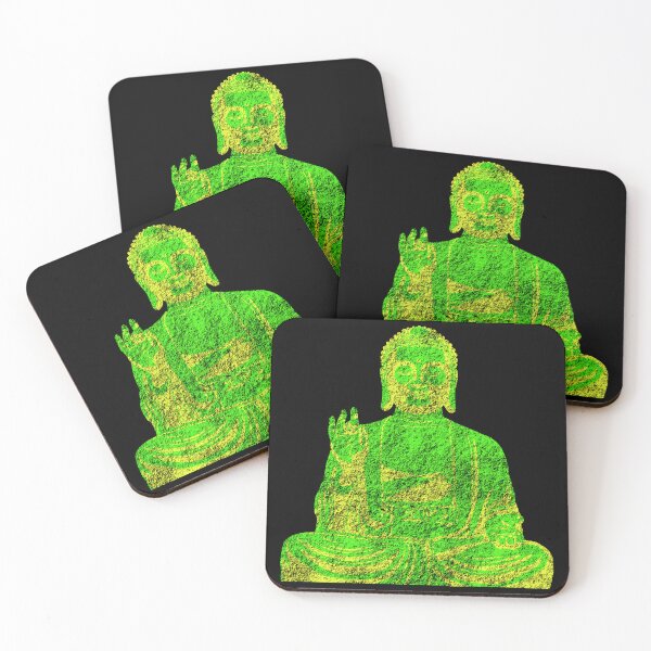 Item preview, Cyber Green Buddha Meditation Zen Tech Geek Art designed and sold by MathWare MathClips.