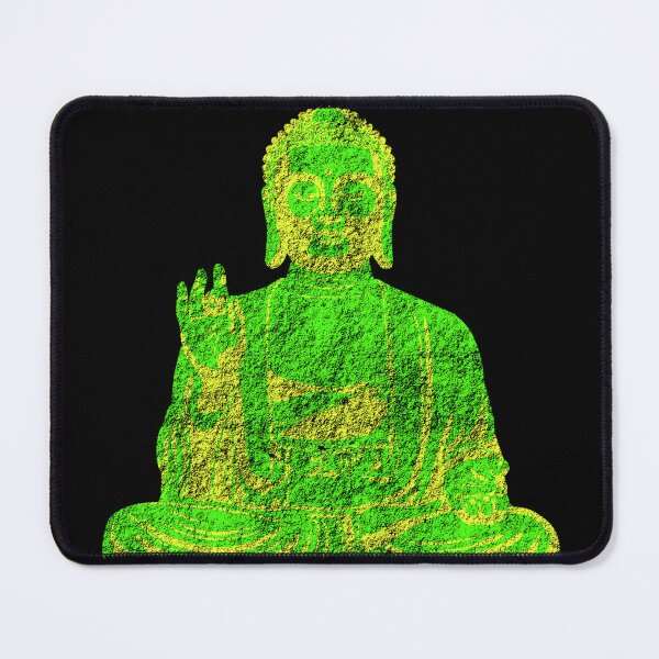 Item preview, Cyber Green Buddha Meditation Zen Tech Geek Art designed and sold by MathWare MathClips.