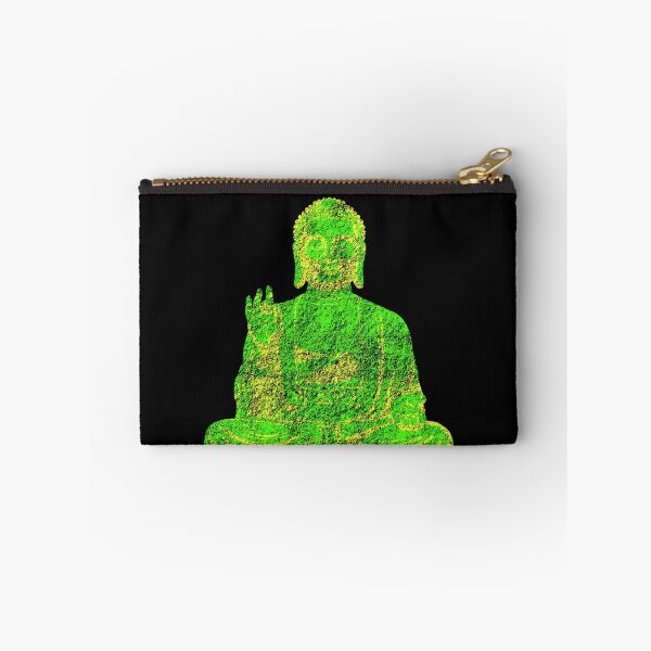 Item preview, Cyber Green Buddha Meditation Zen Tech Geek Art designed and sold by MathWare MathClips.