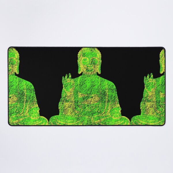 Item preview, Cyber Green Buddha Meditation Zen Tech Geek Art designed and sold by MathWare MathClips.