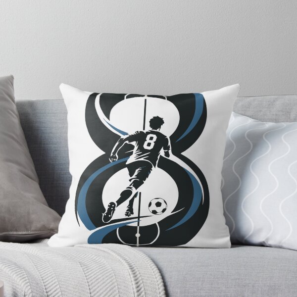Item preview, The Beautiful Eight Football Art Print, Number 8 Soccer Print, Midfielder  Art, Minimalist Football Decor, Soccer Lover Gift designed and sold by Studio pod Burom.
