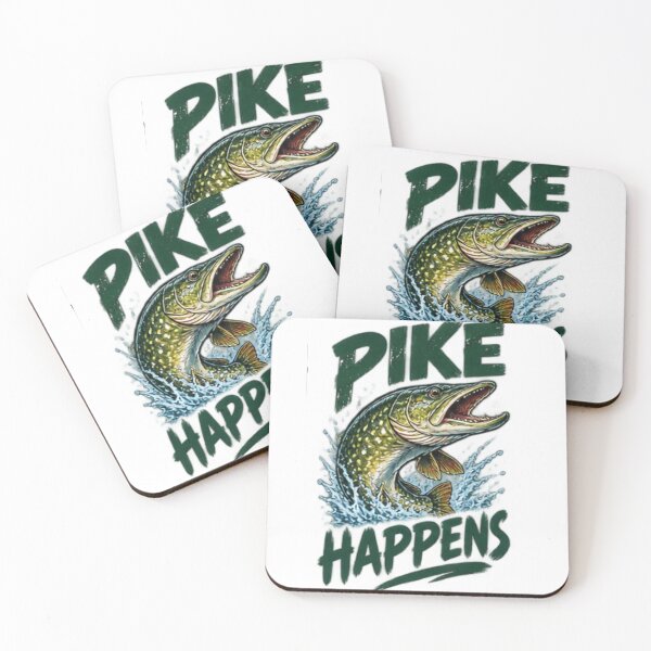 Item preview, Pike Happens - Funny Pike Fishing Humor designed and sold by StrongEpic.
