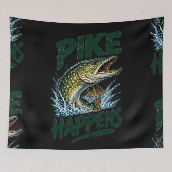 Item preview, Pike Happens - Funny Pike Fishing Humor designed and sold by StrongEpic.