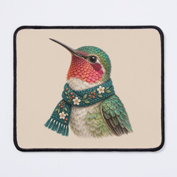 Item preview, Anna's Hummingbird Wearing Beanie, Retro Birdwatching, Cute Hummingbird, Birder Gift, Vintage Nature Bird designed and sold by Cchotlan.