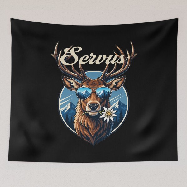 Item preview, Hello deer edelweiss Bavaria Alps designed and sold by Loona97.