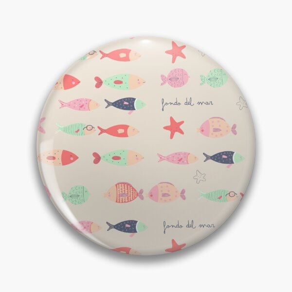 Item preview, Cute Fish Pattern Pastel Ocean designed and sold by DofinaSur.