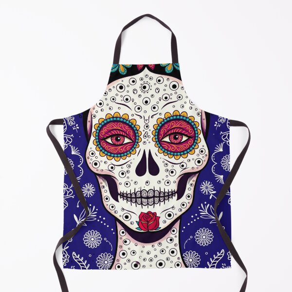 Item preview, Catrina Colorful Sugar Skull Illustration designed and sold by  Ojo de Lilith.
