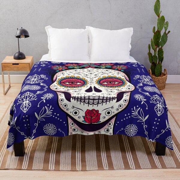 Item preview, Catrina Colorful Sugar Skull Illustration designed and sold by  Ojo de Lilith.