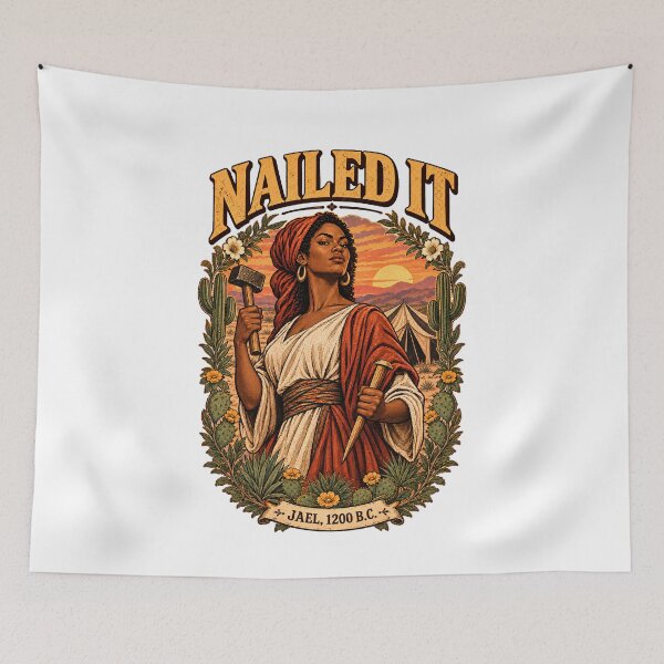 Item preview, Nailed It - Jael 1200 B.C. Powerful Women Of The Bible Black Jael designed and sold by Neurospicy Trolls.