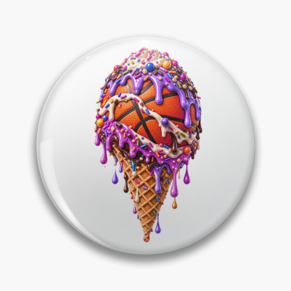 Item preview, Basketball Ice Cream Cone Colorful Sweet Sports Treat designed and sold by Wilcox PhotoArt.