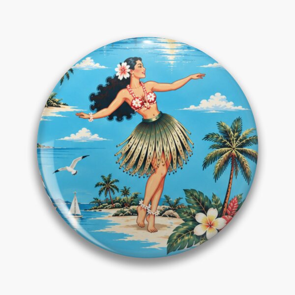 Item preview, Modern Hawaiian Resort – Hula Girls &  Palace designed and sold by Plus91BIRD.