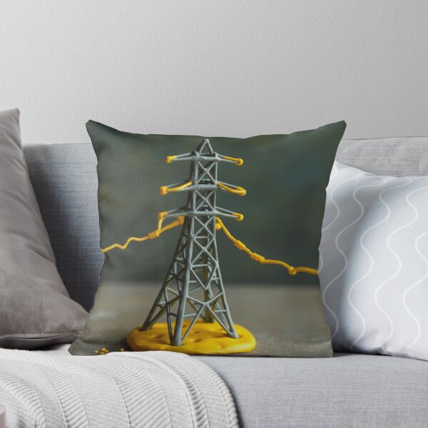 Item preview, Electricity Pylon Clay Model Miniature Yellow Wire Art designed and sold by Pylon-Bureau.