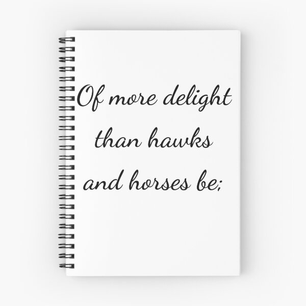 Item preview, “Of more delight than hawks and horses be;” - handwriting black designed and sold by ariksworld.