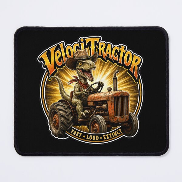 Item preview, VelociTractor Fast Loud Extinct Dinosaur Tractor Funny designed and sold by Wilcox PhotoArt.
