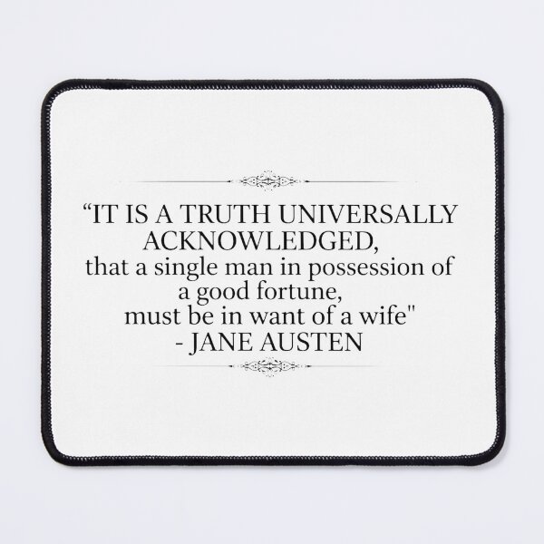 Item preview, Pride and Prejudice Quote – Jane Austen Book Lover designed and sold by Starstacks.