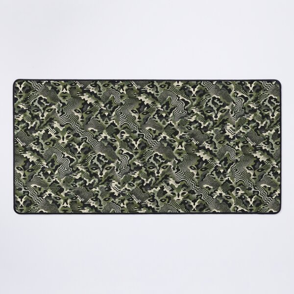 Item preview,  Anti-AI Camouflage - Green and black edition - Adversarial Pattern to Confuse Facial Recognition & AI Scanners designed and sold by Goth Boy Gang.