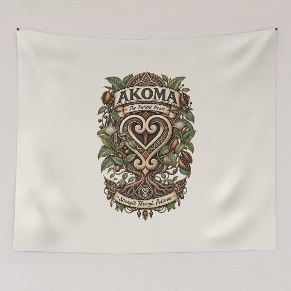 Item preview, Akoma – The Patient Heart | Adinkra Wisdom Collection designed and sold by 'VARI'.