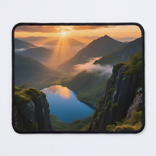 Item preview, Valley of Golden Light - Sunrise Mountain Dreamscape designed and sold by nhk999.
