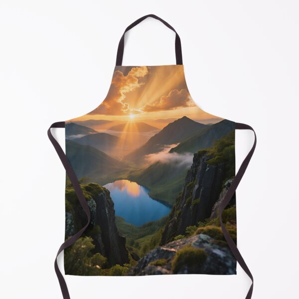 Item preview, Valley of Golden Light - Sunrise Mountain Dreamscape designed and sold by nhk999.