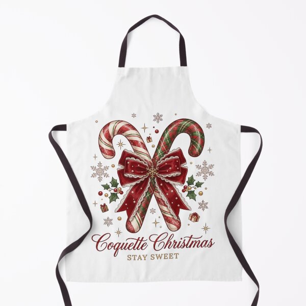 Aperçu de l'œuvre Coquette Christmas Stay Sweet Candy Cane Bow Festive Graphic créée et vendue par designwiss.