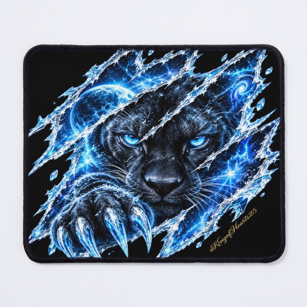 Item preview, Arctic Frost Panther Galaxy Claw - Icy Wild Soul Art designed and sold by KingofHearts25.
