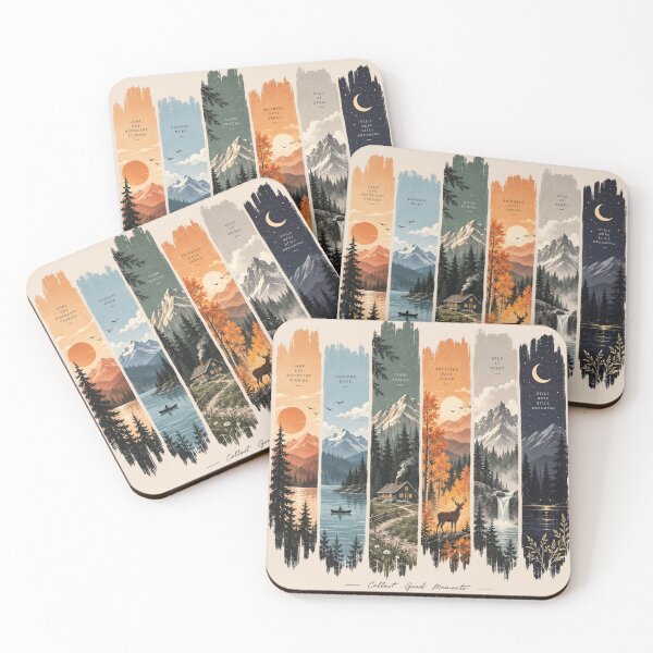 Item preview, Retro Mountain Landscape, Vintage Forest Adventure, National Park Inspired, Hiking Camping, Outdoor Nature Lover Gift designed and sold by Cchotlan.