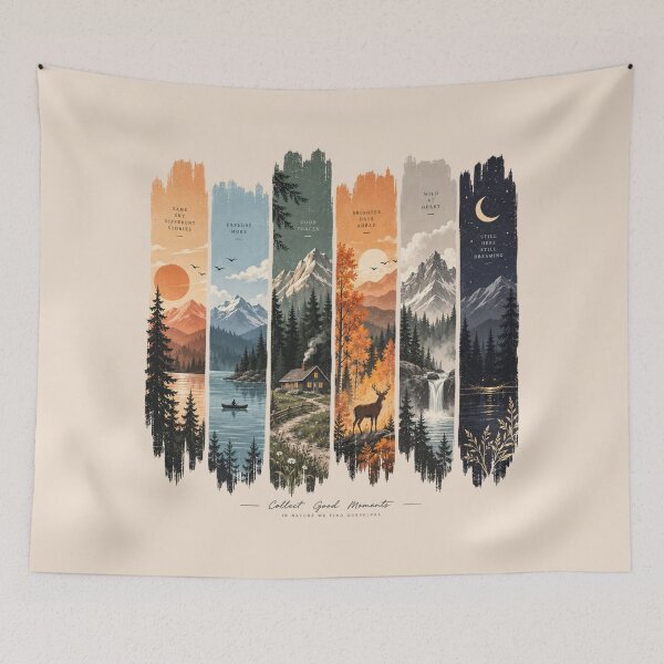 Item preview, Retro Mountain Landscape, Vintage Forest Adventure, National Park Inspired, Hiking Camping, Outdoor Nature Lover Gift designed and sold by Cchotlan.