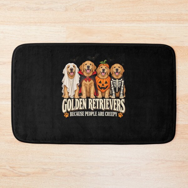Item preview, Golden Retrievers Because People are Creepy Halloween Dog designed and sold by ArtByimamS.