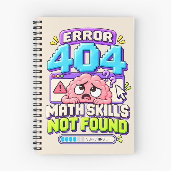 Item preview, Error 404 Math Skills Not Found – Funny Math Student Humor designed and sold by HO•Designs.