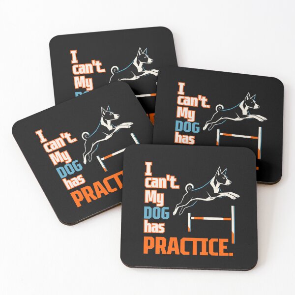 Item preview, I Can't My Dog Has Practice - Funny Basenji Agility Design designed and sold by Neurospicy Trolls.