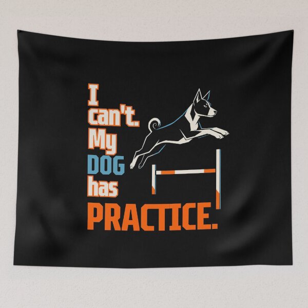 Item preview, I Can't My Dog Has Practice - Funny Basenji Agility Design designed and sold by Neurospicy Trolls.