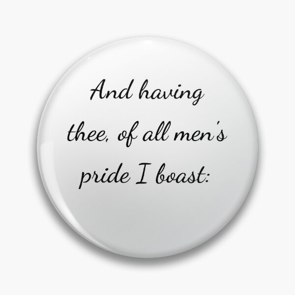 Item preview, “And having thee, of all men’s pride I boast:” - handwriting black designed and sold by ariksworld.