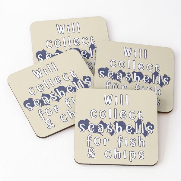 Item preview, Will collect seashells for fish and chips designed and sold by mariya-ivanova.