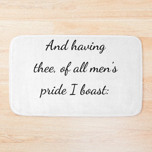 Item preview, “And having thee, of all men’s pride I boast:” - handwriting black designed and sold by ariksworld.