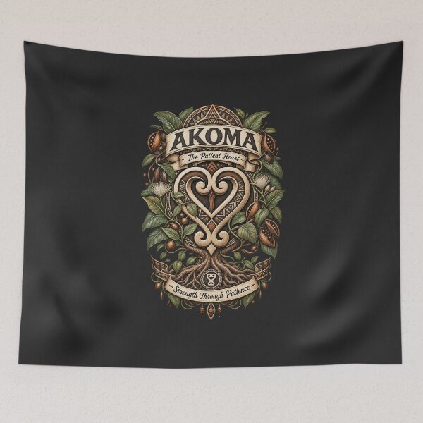 Item preview, Akoma – The Patient Heart | Adinkra Wisdom Collection designed and sold by 'VARI'.