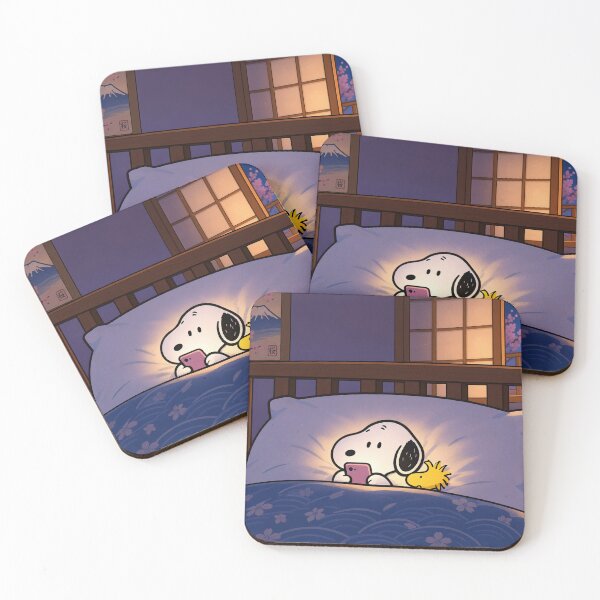 Artikelvorschau, Snoopy ruft nachts an entworfen und verkauft von COFFEEWITHARTS.