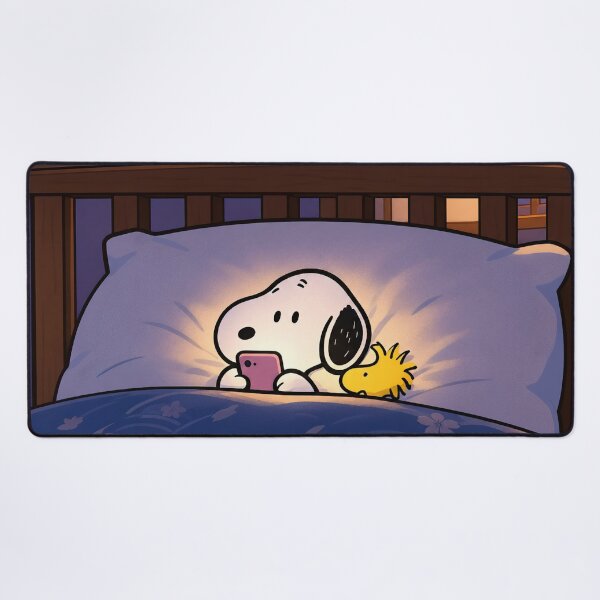 Item preview, Late Night Phone Snoopy designed and sold by COFFEEWITHARTS.